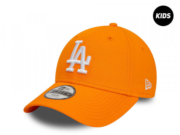 New Era Los Angeles Dodgers League Essential Orange Kids 9Forty Strapback Cap