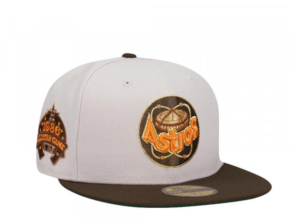 New Era Houston Astros All Star Game 1986 Stone Gold Two Tone Edition 59Fifty Fitted Cap