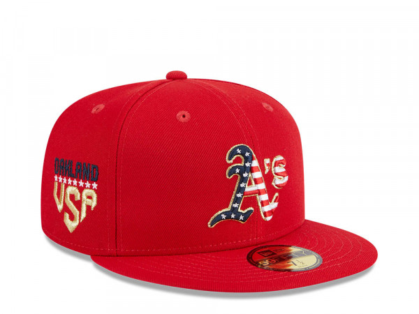 New Era Oakland Athletics 4th of July 23 Authentic On-Field 59Fifty Fitted Cap