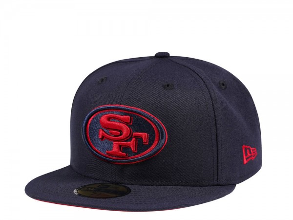 New Era San Francisco 49ers Navy and Red Edition 59Fifty Fitted Cap