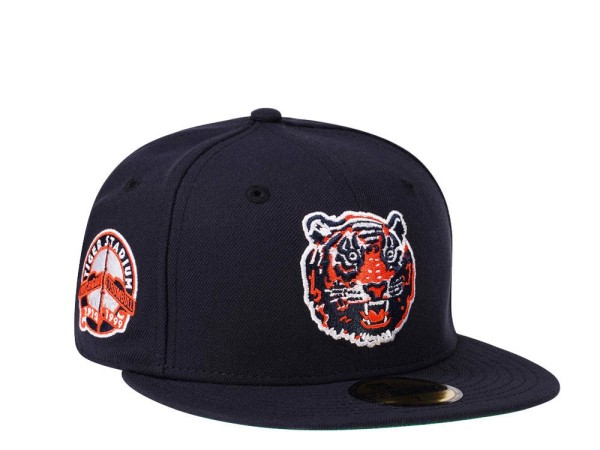 New Era Detroit Tigers Stadium Patch Navy Throwback Edition 59Fifty Fitted Cap