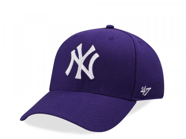 47Brand New York Yankees Purple MVP Snapback Cap